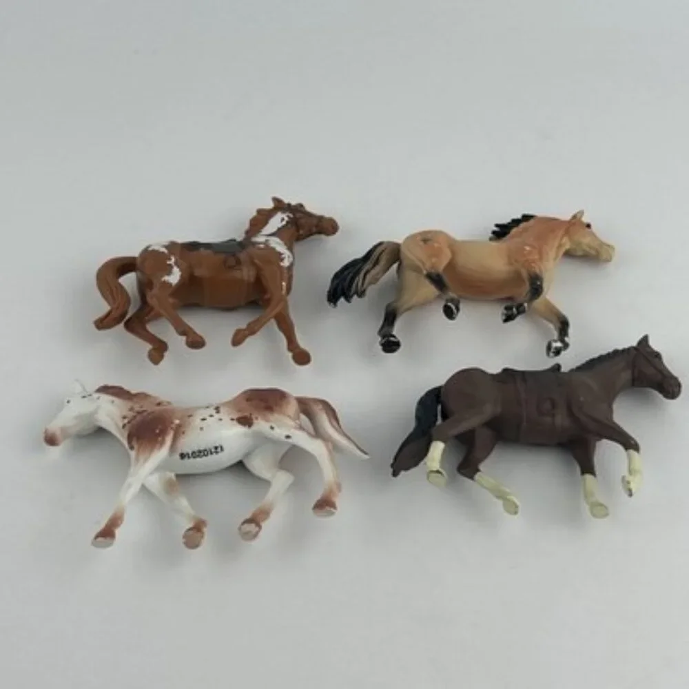 Popak New Ray Plastic Toy Horse Figures Set of 4 PVC - Picture 14 of 16